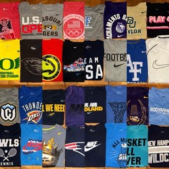 Lot Of 32 Mens Nike T-Shirts Mixed M L XL Light Wear NBA NFL NCAA Etc Athletic