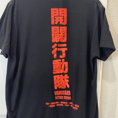 My Hero Academia Vanguard Action Squad Black Graphic T-Shirt Short Sleeve Size L