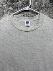 Vintage Russell Athletic Blank T Shirt Men’s Size Large Gray USA Made 90s