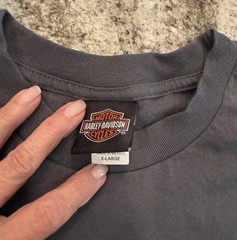 HARLEY DAVIDSON Vintage Tee-Shirt LAS VEGAS NEVADA Long Sleeve X-Large UNISEX VG