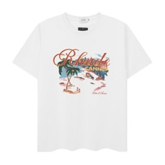 51STYLE RHUDE High Quality Men 100% Cotton Charm Short Sleeve Polo T-Shirt M-2XL