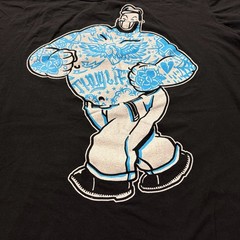 Lowbrow Art Thug Life Adi Black Tee Tattooed Bluto Brutus Popeye Shirt 2XL