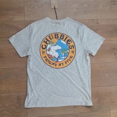 Chubbies Mens Medium Grey Short Sleeved T-Shirt Seal Of Approval Print New