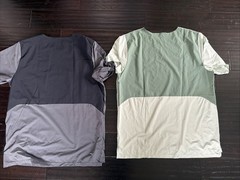 2 New Balance Race Day T-Shirts In Grey/Black And Green Size Large