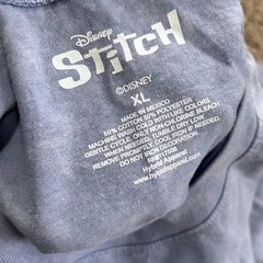 Disney Stitch Graphic Tee XL Blue Mineral Wash Lilo & Stitch Hibiscus T-Shirt