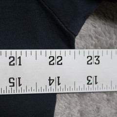 Buck Mason T-Shirt Mens Large Short Navy Blue Supima Curved Hem Made In USA