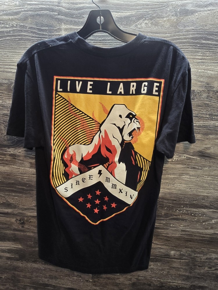 Live Large Gorilla Gym Weight Lifting Workout Training T-shirt Mens Size Medium