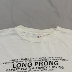Vintage 90s Sex Humor Tee Sz XL Vulgar Long Prong Single Stitch