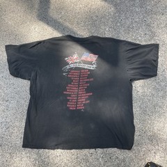Vintage Bad Co Ted Nugent Band Tour T-Shirt Size L Distressed Faded Grunge