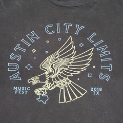Austin City Limits Shirt Mens Medium Black 2018 Music Festival Rock Band Logo