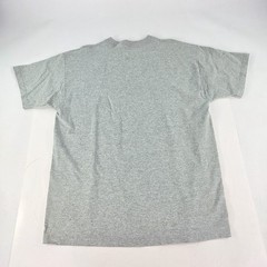 Here Fishy Fishy Embroidered Fishing Size XL Fruit Of The Loom T-Shirt Mens Gray