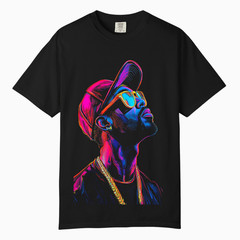 Neon Urban Streetwear Graphic Tee, Comfort Colors T Shirt, Unisex Streetwear Tee
