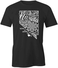 Home Is Nevada TShirt Tee Printed Graphic T-Shirt Gift CLOTHING STATE S1BSA822