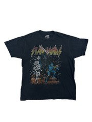STARS WARS comic GRAPHIC men’s Large Black Tee SHIRT Mad Engine Cotton