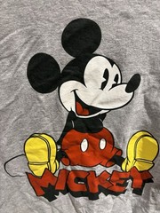 Grey Disney Mickey Mouse cotton tee size medium. Short Sleeve