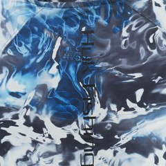 Huk Shirt Men Large Blue Black Camo Long Sleeve Fishing Hunting Mossy Oak