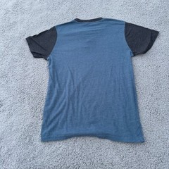 Oakley Henley Style T Shirt Size Small Blue Short Sleeve Cotton Blend Preppy