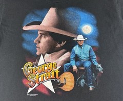 Vintage XL T Shirt George Strait Lead On Tour Single Stitch Graphic Print Tee