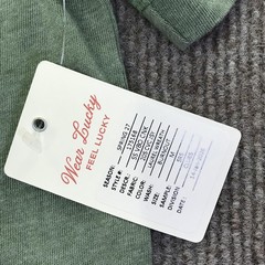 Lucky Brand Shirt Mens Medium Green Venice Burnout Tee Tagless Crewneck Jersey