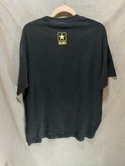 Army Shirt Adult Large Black Spell Out Logo Pullover Tee Mens