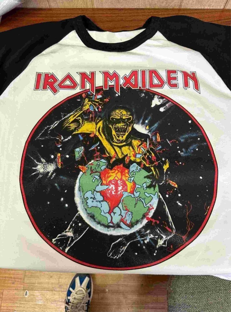 Iron Maiden World Piece Tour 1983 Raglan S to 3XL