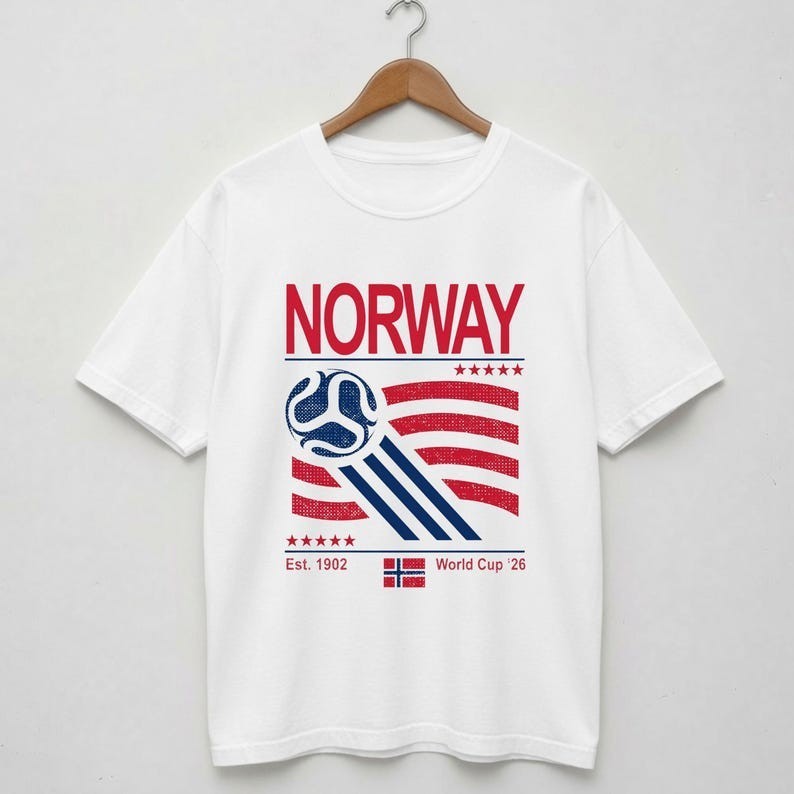 Norway World Cup Shirt Retro Norway Football Fan Tee Landslaget Soccer Gift