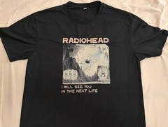 Radiohead Tshirt Amnesiac Era Print Short Sleeve Black T-Shirt BRAND NEW