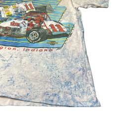 Vintage Steve Kinser Shirt Adult Size Small Tye Dye Single Stitch Crewneck Tee