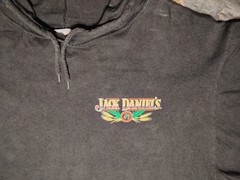 Vintage Jack Daniels 1989 Hooded Graphic T-shirt Mens LG Short Sleeve USA Made