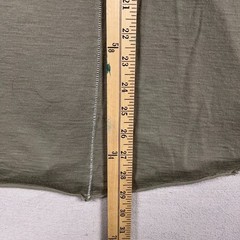 Rag & Bone T Shirt Mens Large 0 Wool Olive Green Raw Hems