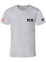 MEN PRINTED K-9 K9 USA FLAG POLICE STAFF SECURITY FUNNY CUSTOM HALLOWEEN T-SHIRT