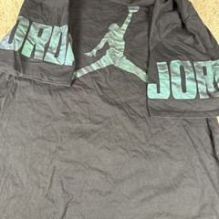 Nike Air Jordan Jumpman Logo Tee Mens T-Shirt Black Green Size L Sportswear Top