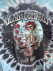 Grateful Dead & Company Liquid Blue 2021 Tour T Shirt Size XL Blue Black Tie Dye