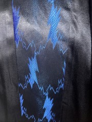 Vintage Pop Icon S/S Shirt Black Foil w/ Blue Lightning Panels 90’s USA Large