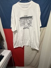 The Original Starbucks Pike Place Market Seattle Line Drawing T-Shirt