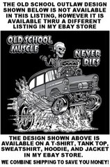 HENRY J KAISER OLD SCHOOL MUSCLE HOT ROD OUTLAW GASSER DRAG CAR SKULL WORK SHIRT