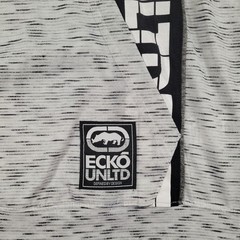 Ecko Unltd Hoodie Mens Medium White Space Dye Short Sleeve Pullover Shirt Street