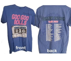 Vintage Goo Goo Dolls Summer Anthem 2025 Tour Reprint Concert T-Shirt S-4XL