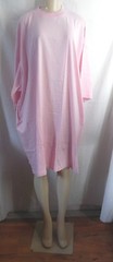 PINK EXTRA LONG T-SHIRT SHORT SLEEVE 33″ UNISEX SLEEP SHIRT NIGHTGOWN 5X 6X