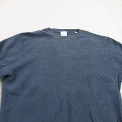 Aspesi Shirt Mens 50 Long Sleeve Crew Neck Blue Lightweight Casual Outdoors