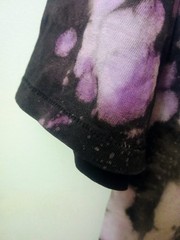 Vintage 90s Stedman Spooky Eyes Men’s XL Purple Black Bleach Tie Dye T-Shirt