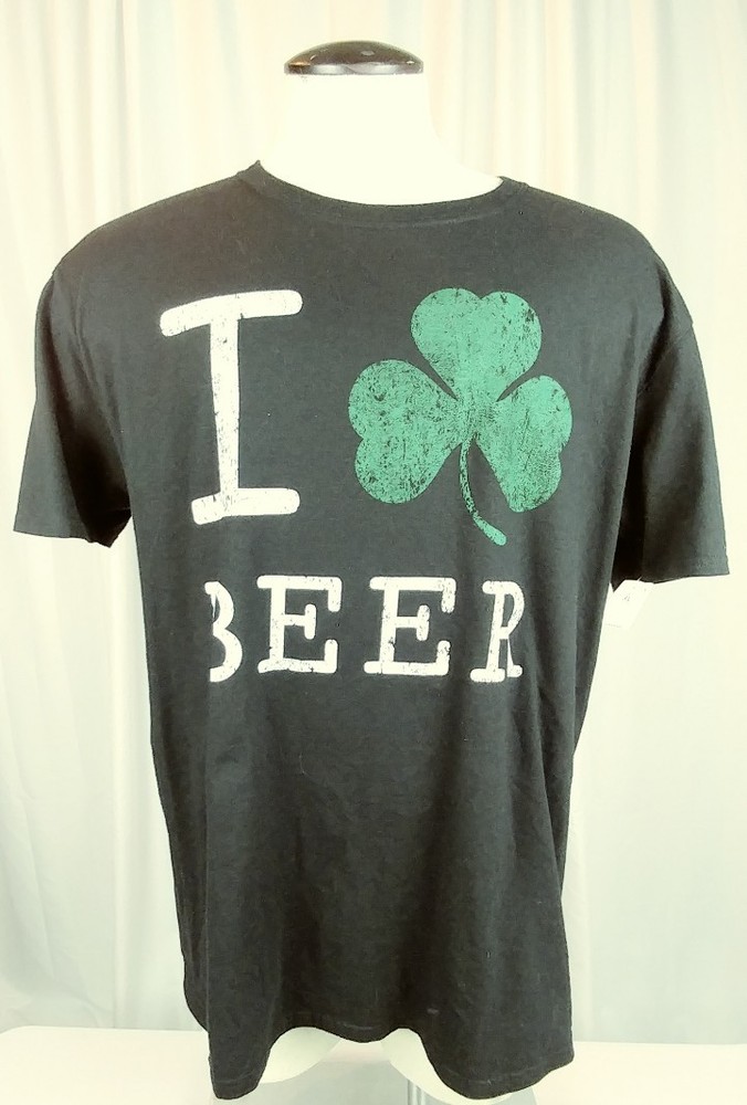 ST PATRICK’S DAY I ☘️ Beer T-Shirt Black Sz XL Saint Patrick’s Day 🍀!! 🔥🔥