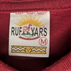 Vintage 90s RUFYAR’S Peru Embroidered Parrot Llama Pepper Spellout Red Size Med