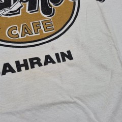 Vintage 90s Hard Rock Rugby World Cup Shirt Mens Medium White 1999 Bahrain