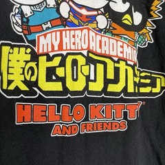 My Hero Academia x Sanrio Hello Kitty & Friends T-Shirt Size M Short Sleeve