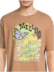 NO BOUNDARIES Big Man 3X Brown Take it Easy Mellow Cotton Graphic T-Shirt NWT