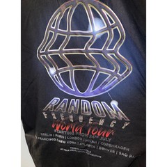 ASOS DESIGN Random Frequency World Tour Graphic Oversized T-Shirt Mens Small