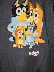 Fun Cartoon T Shirt~Bluey Bingo Bandit Chilli~Graphic Shirt~2XL