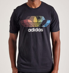 NEW MENS ADIDAS ORIGINALS RETRO GRADIENT TREFOIL SHIRT ~SIZE LARGE #JM5176