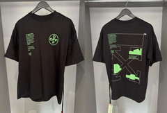 Off-White Black Green Men’s T-Shirt Streetwear Logo Graphic Tee Reprint S-5XL